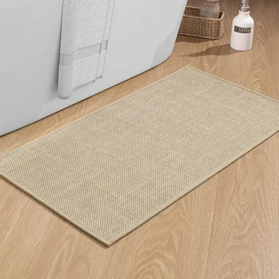 Productafbeelding van Badmat, 43 x 81 cm, antislip, beige