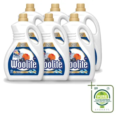 Produktbild von 6 x Woolite Textil Flüssigwaschmittel mit Keratin - 2 l - Großpackung - 6 Stücke