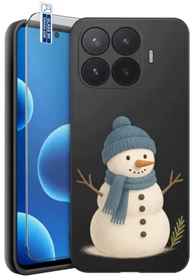 Productafbeelding van Beschermhoezen voor de Xiaomi 17T – Designs | Mat siliconen hoesje + 9H-glas
