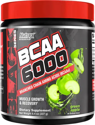 Produktbild von Nutrex Research BCAA 6000 (30 serv) Green Apple - Aminosäuren - BCAA
