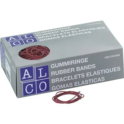 Produktbild von Alco Gummiringe, Rot, Ø 50 mm, Schachtel à 1,0 kg
