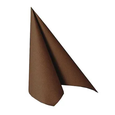 Produktbild von 20 Servietten "ROYAL Collection" 1/4-Falz 33 cm x 33 cm braun