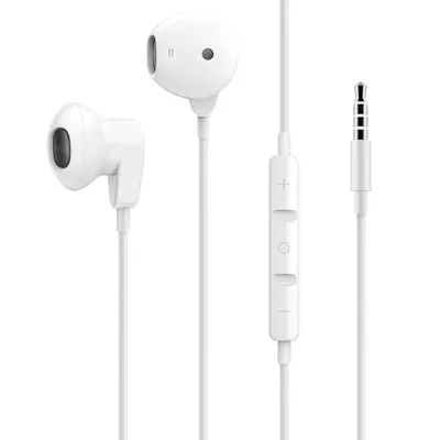 Zdjęcie produktu dla LinQ, słuchawki z mikrofonem jack 3,5 mm i zestawem głośnomówiącym, białe