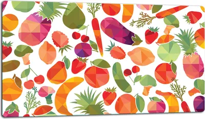 Image de Planche à découper en verre Plaque de recouvrement pour cuisinière Vitrocéramiquefeld Universal 52x30 cm Fruit
