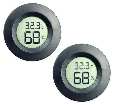 Productafbeelding van 2-pack mini hygrometer thermometer Digitale LCD-monitor Indoor Outdoor