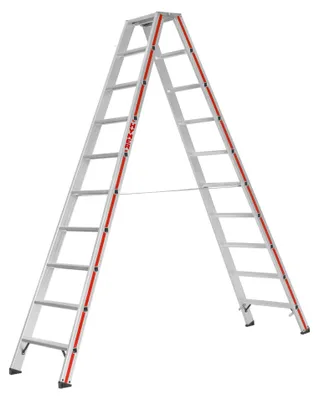 Obrázok produktu pre Hymer 8024 Stufenstehleiter beidseitig begehbar 2x10 Stufen