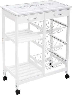 Produktbild von Eazy Living Küchenrollwagen Isaac Weiß