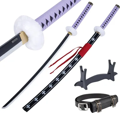 Image de Bambou Anime Katana Cosplay Epée, Katana Inspiré Roronoa Zoro One Piece Epée 105cm 41 pouces une variété de styles JT10521