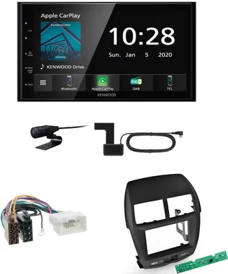 Produktbild von Kenwood DMX-5020DABS CarPlay Android Auto Einbauset für Mitsubishi ASX bis 2014