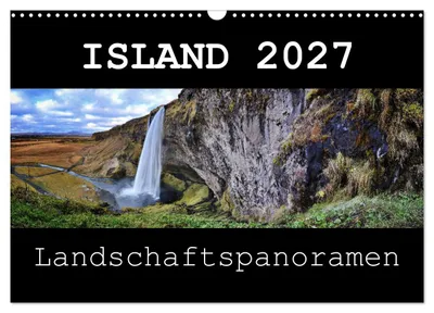 Produktbild von Island 2027 Landschaftspanoramen (Wandkalender 2027 DIN A3 quer), CALVENDO Monatskalender