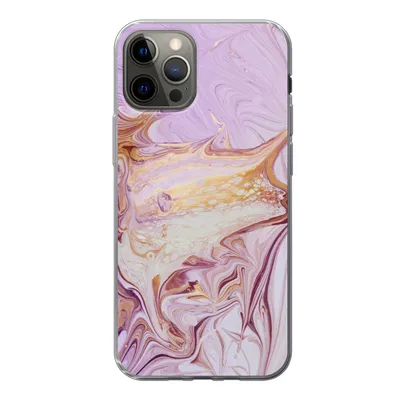 Produktbild von MuchoWow® Handyhülle Schutzhülle Hülle für iPhone 12 Pro Marmor - Farbe - Abstrakt Silikon Softcase Handy Hülle - Abdeckung