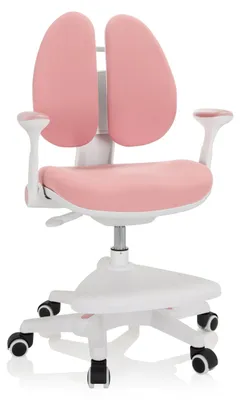 Produktbild von hjh OFFICE Kinderstuhl KID WING Schreibtischstuhl für Kinder höhenverstellbar mit Armlehnen Stoff