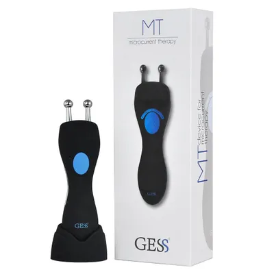 Productafbeelding van GESS MT Microstroom Face Roller - Gezichtslifting Massager voor Gezicht en Hals, 5 Intensiteitsstanden, Draadloos, Zwart