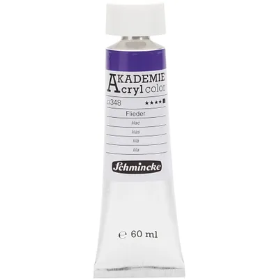 Produktbild von Schmincke AKADEMIE® Acrylfarbe, Flieder (348), Opak, Gut lichtech, 60ml