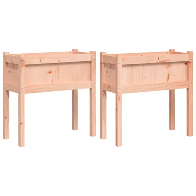 Immagine prodotto di vidaXL Fioriera 2 pezzi con gambe in legno massiccio di abete Douglas