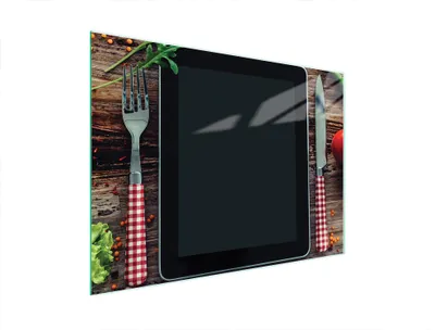 Obrázek produktu pro Skleněné prkénko na krájení 40x30 kuchyňské