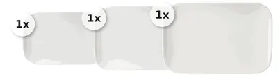 Produktbild von Servierplatten Set 3 tlg. Arena