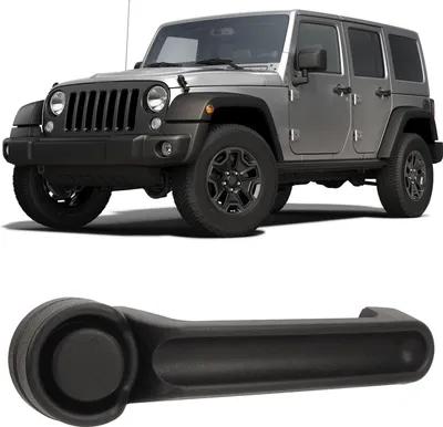 Obrázek produktu pro Vnější kliky dveří 4589164AF Černá vnější náhrada pro Liberty Wrangler JK
