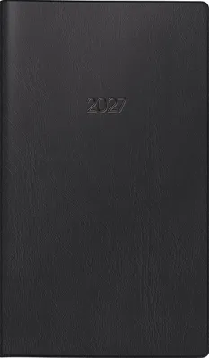 Produktbild von 2027 Glocken Sichtkalender 2S/1Mo 9x15cm schwarz