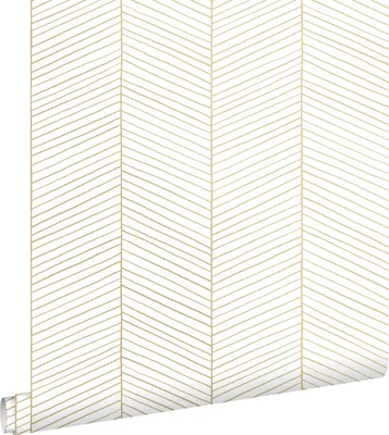 Zdjęcie produktu dla ESTAhome Tapeta motyw jodełki białymIzłotym 53 cm x 10.05 m