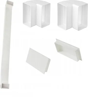 Produktbild von Kabelkanal (1500mm) + 2 Winkelstücke + 2 Verschlüsse