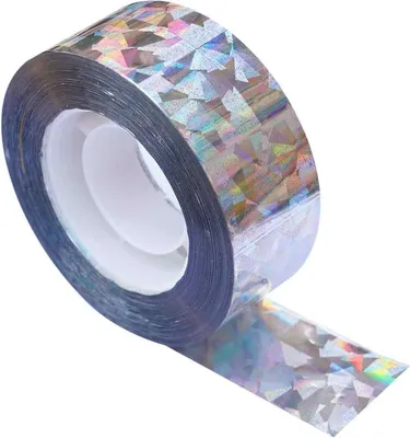 Produktbild von Taubenabwehrband – 80 m x 4,8 cm – PE-Kunststoff – schützt Gärten, Balkone, Terrassen – Weiß