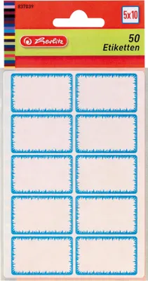Produktbild von Herlitz Tiefkühletikett 32x24mm selbst- klebend weiß/blau 50 Stück