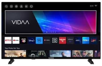 Produktbild von Telefunken QF40VP750S QLED Fernseher 40 Zoll Smart TV VIDAA Full HD HDR TV Triple Tuner (2026)