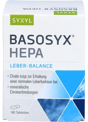 Immagine prodotto di SYXYL BASOSYX Hepa Compresse per l'equilibrio acido-base, 140 compresse