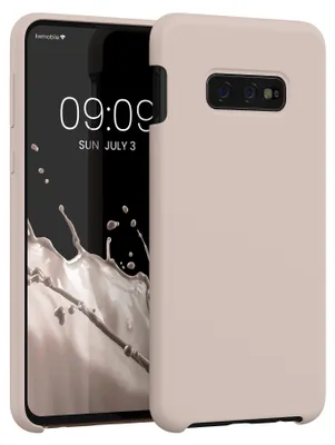 Produktbild von kwmobile Handyhülle für Samsung Galaxy S10e Hülle - Case Silikon - Kabelloses Laden - Schutzhülle Cover in Coconut Swirl