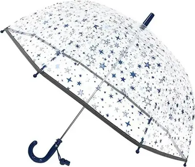 Produktbild von Smati Blue Stars Regenschirm für Kinder, fluoreszierend