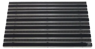 Produktbild von Emco Eingangsmatte DIPLOMAT 22mm, Gummi Schwarz + Bürsten Grau,Größe:60x40cm