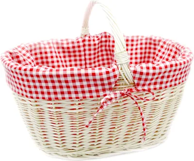 Produktbild von MyBer Einkaufskorb Weidenkorb Flaschenkorb Geschenkkorb geflochten BTH 46/33/25-34cm stabiler Tragekorb aus Weide K13-113-W-SRW