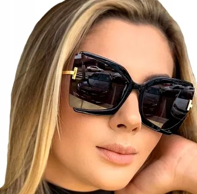 Produktbild von Damen-Sonnenbrillen - Übergröße - Sommer-Styling - UV-Schutz -  - O75 - SCHWARZ