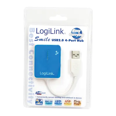 Immagine prodotto di LogiLink Smile Hub USB2.0 a 4 porte - Hub - 4 x