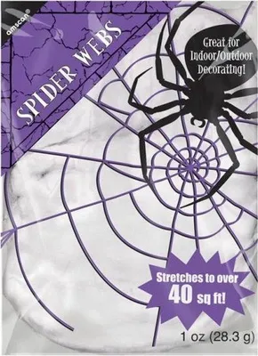 Productafbeelding van Amscan Decoratie Spinnenweb 25 X 18 Cm Wit