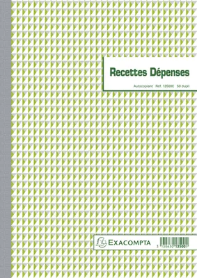 Image de Exacompta 5x Manifold Recettes dépenses 29,7x21cm 50 feuil. dupli 13500E
