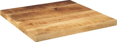Zdjęcie produktu dla vidaXL Blat 60x60x2,5 cm Kwadrat Surowe lite drewno Mango