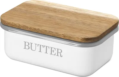 Produktbild von Butterdose mit Deckel - Butterstolpe - Butterplatte - Butterbehälter mit Deckel - Butterdose mit Deckel - Butterbox