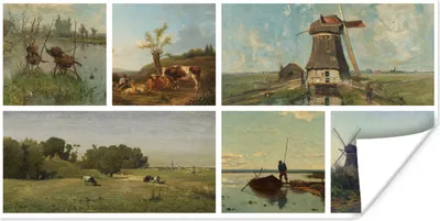 Produktbild von MuchoWow® Poster Collage - Niederlande - Alte Meister 120x60 cm - Bild