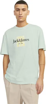 Produktbild von Jack & Jones Lafayette Branding Kurzarm-t-shirt Blau S Mann Blau S