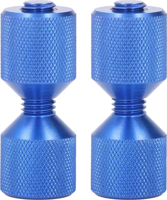 Image de 2pcs goupille d'alignement de bride Anodize aluminium 1-1/8 pouce goupille à double trou pour 0,5 à 14 pouces 150 lb brides bleu réglé
