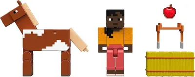 Produktbild von Minecraft Figuren 2er-Pack + Zubehör JCN57