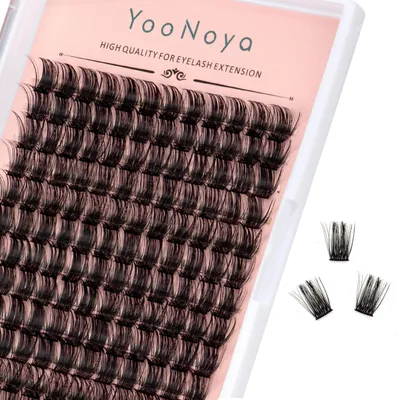 Produktbild von Wimpern Extensions 144 Stück 14mm D Curl Lash Cluster DIY Individuelle Wimpernverlängerung