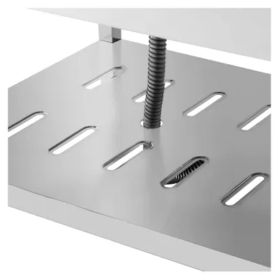 Produktbild von Spültisch 1 Becken 510x520x245 mm mit Abtropffläche und Unterregal aus Edelstahl