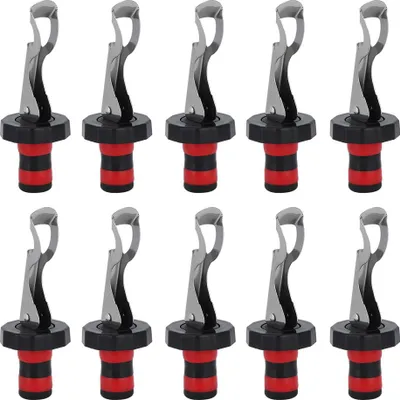 Produktbild von 10PCS Manuelle Presse Korken Rotwein Flasche Stopper Getränk Flasche Silikon Vakuum Plug Tool
