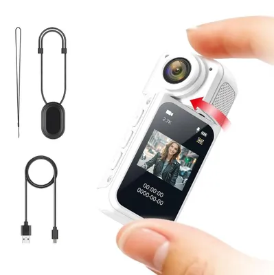 Produktbild von Kleine Action-Kamera, Sportkamera, Bodycam, drehbares Objektiv, WLAN-fähig, digitale Profi-Videokamera, Runcam Instant für Hero 10, 11, 12, 13, Fotografie