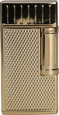 Produktbild von Colibri Julius II Feuerzeug 2er-Softflamme - gold, unbefüllt