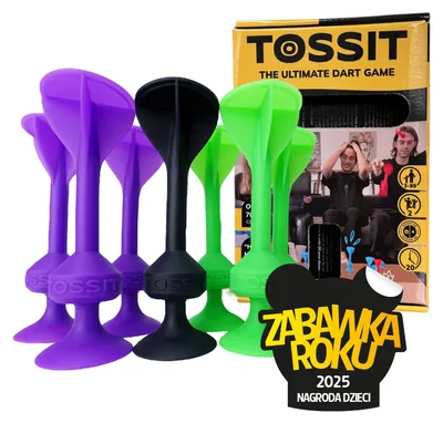 Immagine prodotto di Gioco di freccette Tossit con ventose in silicone - Set iniziale verde e