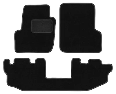 Image de Tapis de sol en moquette pour Jeep Wrangler TJ 1996-2006 (SUV) – jeu 4 pièces, noirs, sur mesure – Wielganizator LUX